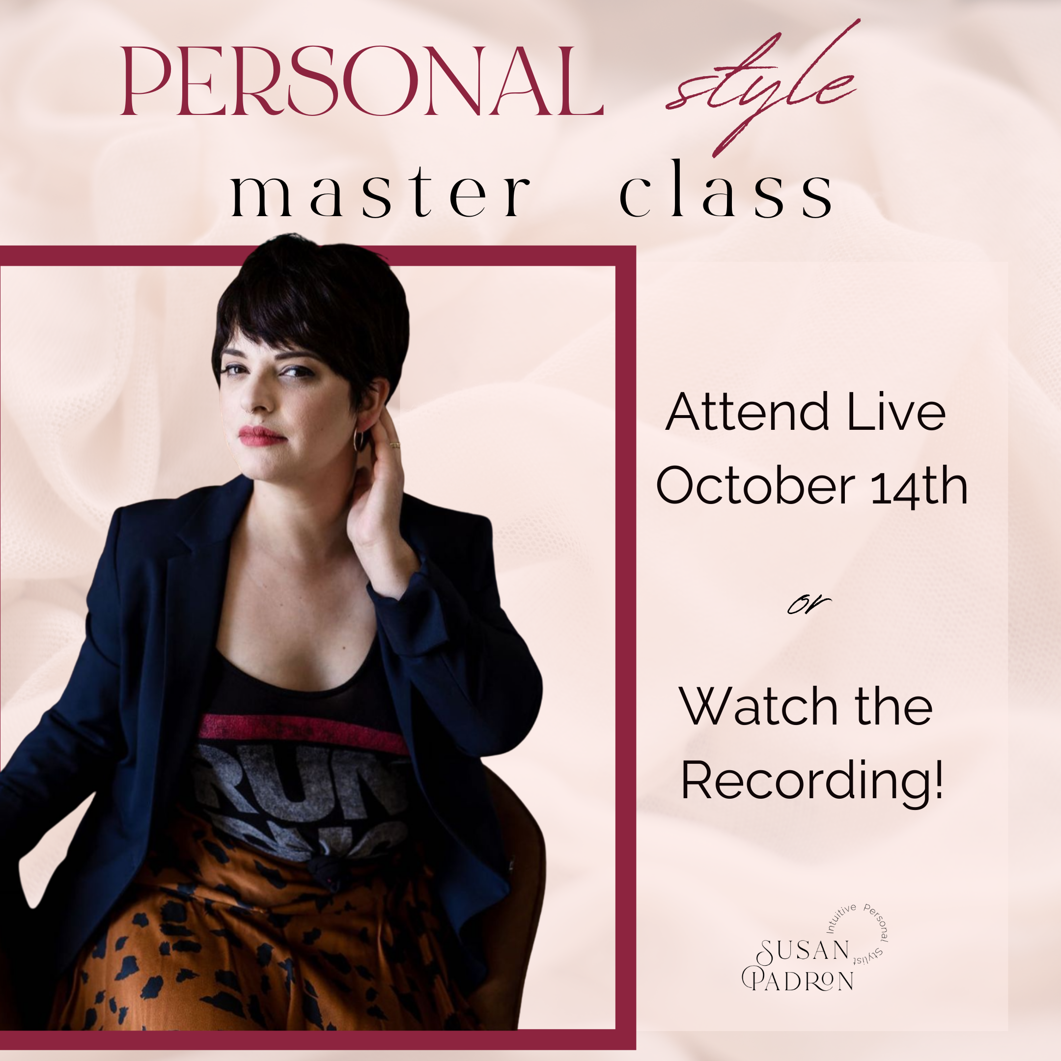 Info for Personal Style Masterclass