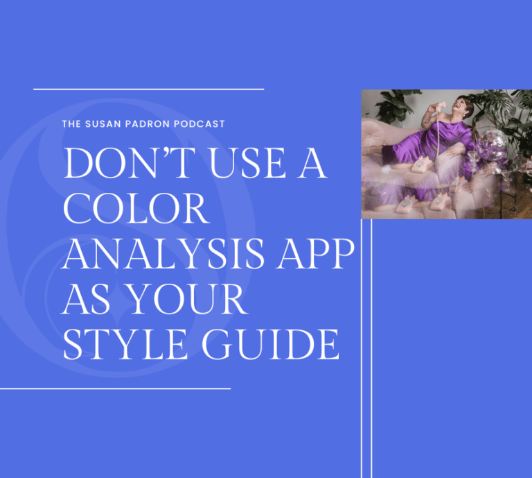 Don't Use a Color Analysis App as Your Style Guide