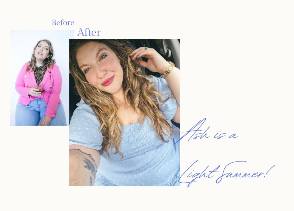 Color Analysis client Ash is a Light Summer