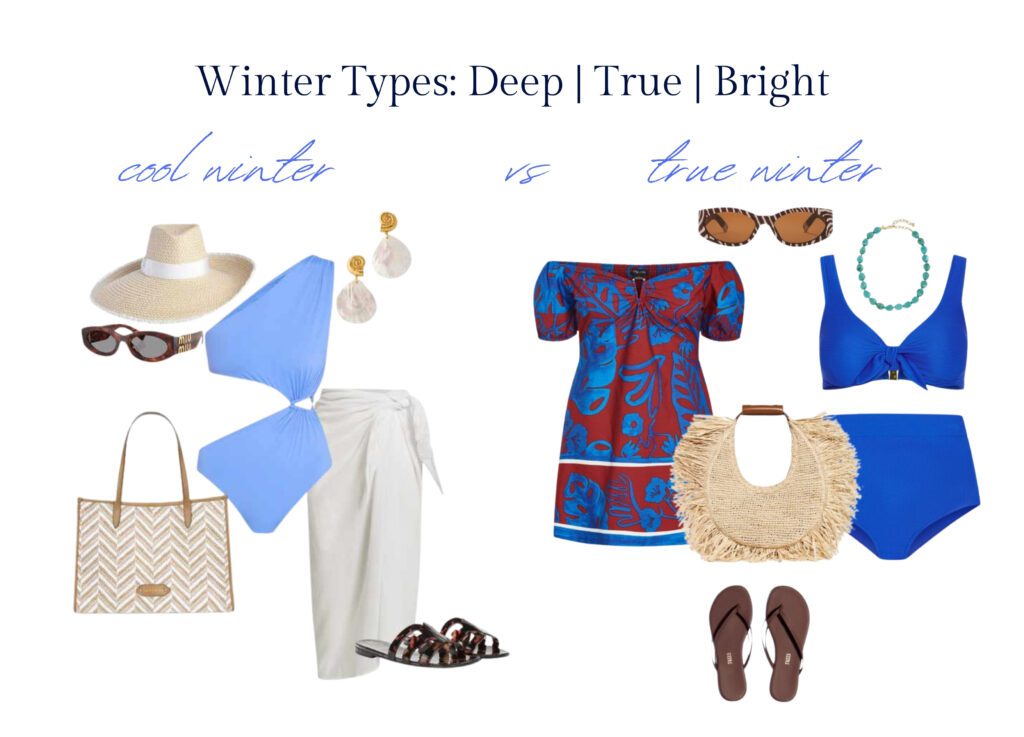 Winter Color Season Subsets Cool Winter vs True Winter