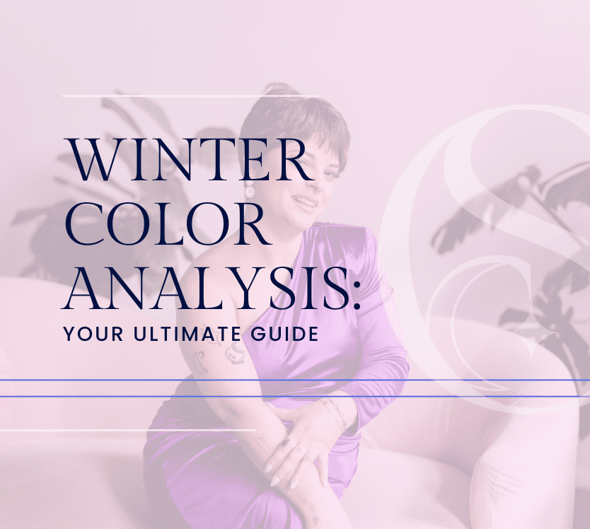 Image of Susan Padron with the title "Winter Color Analysis Your Ultimate Guide"